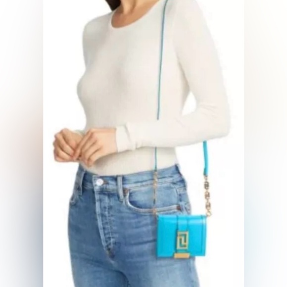 VERSACE Greca Goddess Wallet On Chain NWT - Picture 4 of 4